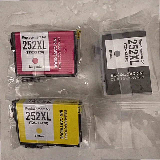 3 Pack 252XL Mytoner Ink Cartridges Epson 252 WF-7110 WF-7610 WF-7620 WF-7210