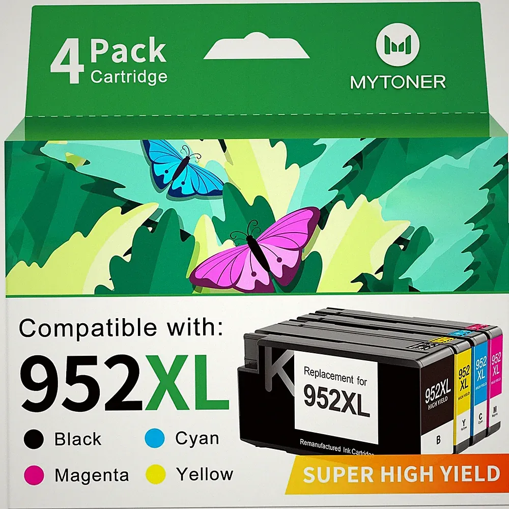 952XL Ink Cartridges Combo Pack Replacement for HP 952XL 952 Ink Cartridges C...